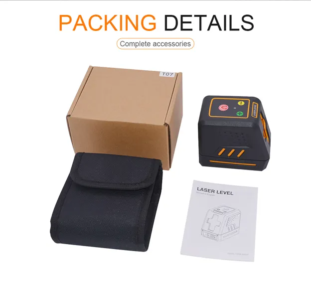 2 Lines Self-Leveling High Precision Green Laser Level T08