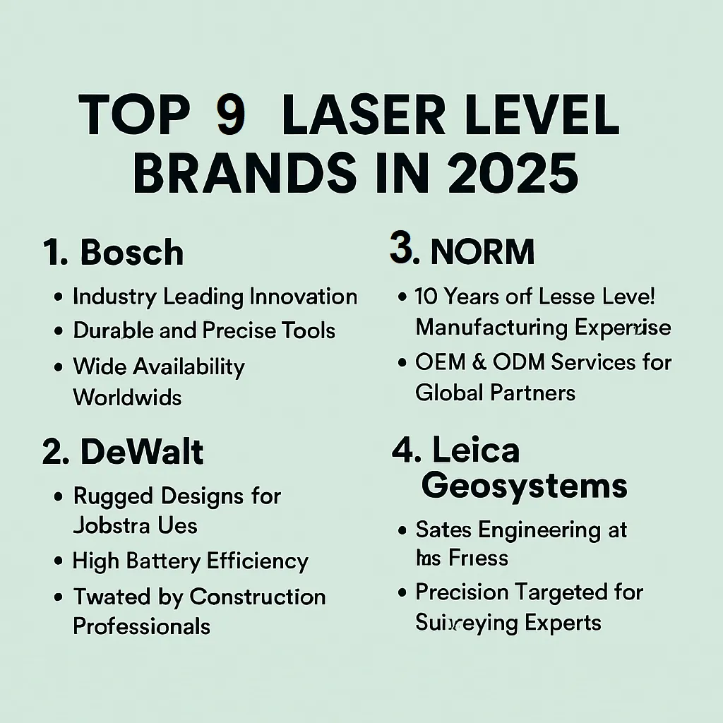 Top 9 Self-leveling Laser Leve